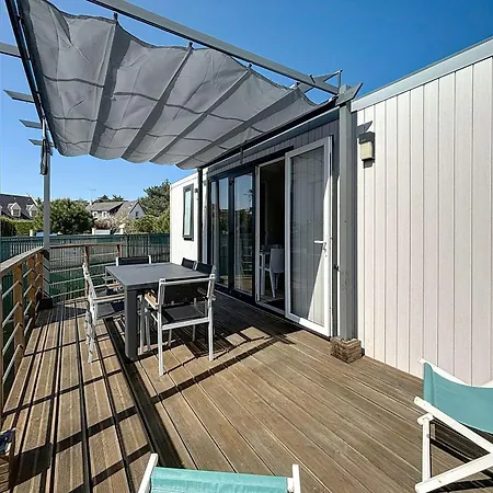 Mobil-Home 35M², 3 Chambres, Terrasse Couverte, Piscine Chauffee, A 200M De La Plage, Jullouville - Fr-1-361A-6 *